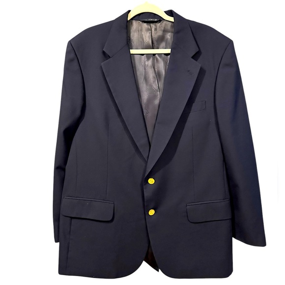 Burberry Men's dark Navy Blazer size XL - Picture 1 of 11